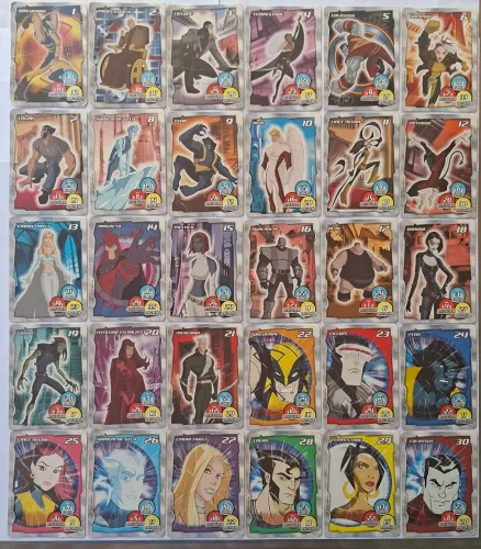 Coleção completa cards Wolverine e X-men elma chips