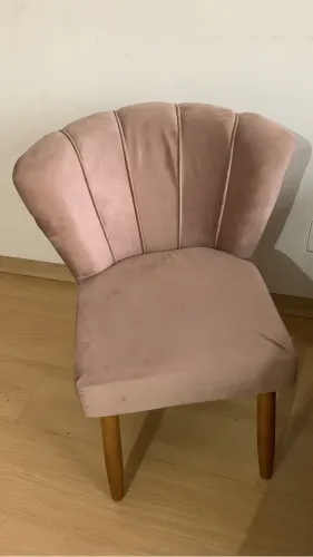 Cadeira concha rosa