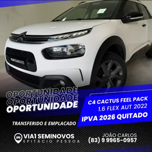 Citroen C4 Cactus Feel Pack 1.6 16V Flex AUT 2022