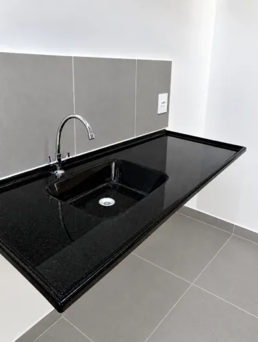 Pia de cozinha em mármore sintético 1,20x0,55cm