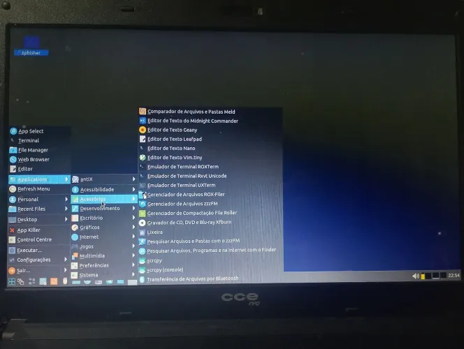 NOTEBOOK CCE 4 DE RAM + 8 DE RAM VIRTUAL TOTALIZANDO EM 12 DE MEMÓRIA RAM