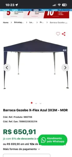 Barraca nova.