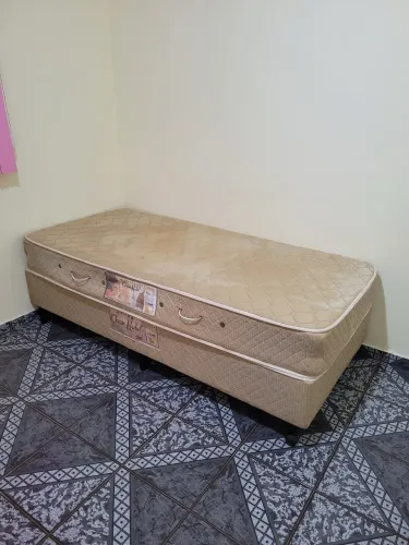 CAMA BOX SOLTEIRO C/MOLA CASTOR