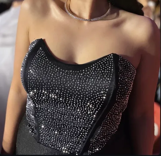 Corset brilhoso 