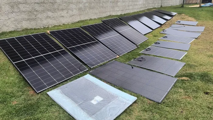 Painel solar flexível INOHOUSE  200w flexível off grid motorhome solar 