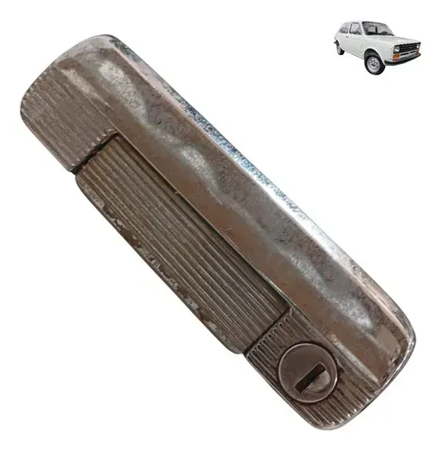 Macaneta Porta Externa Puxador Direita Fiat 147 1976 1986 Prateado Dianteira
