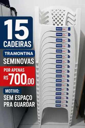 15 Cadeiras Tramontina