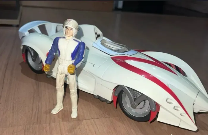 Speed Racer Mach 6 Mattel 2008 Deluxe c/ Piloto - Colecionável