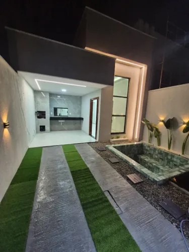 Condomínio Ouro Verde na Maraponga, Casa plana com 03 suítes, Deck com hidromassagem
