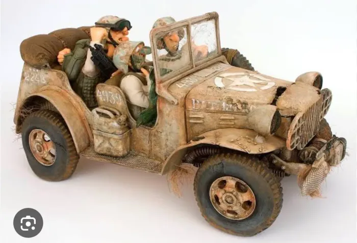 Jeep decorativo Guilhermo Forchino