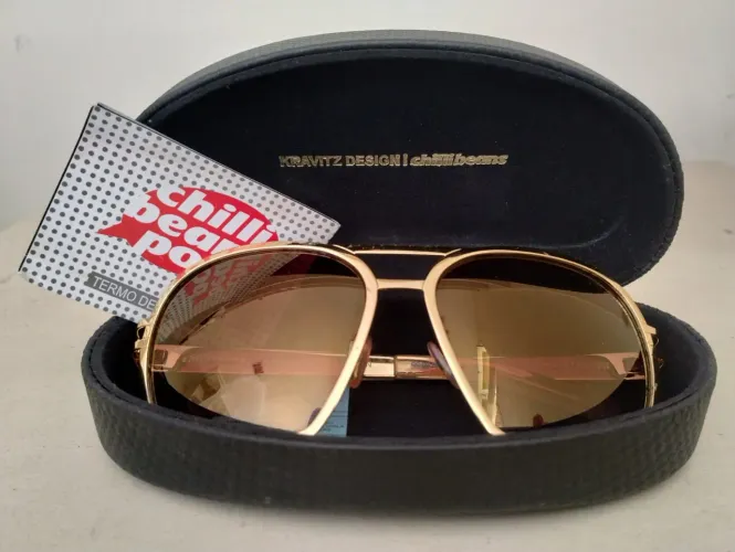 Óculos Coleção Lenny Kravitz Banhado Ouro 18k