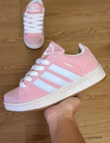 Tênis rosa campus adidas