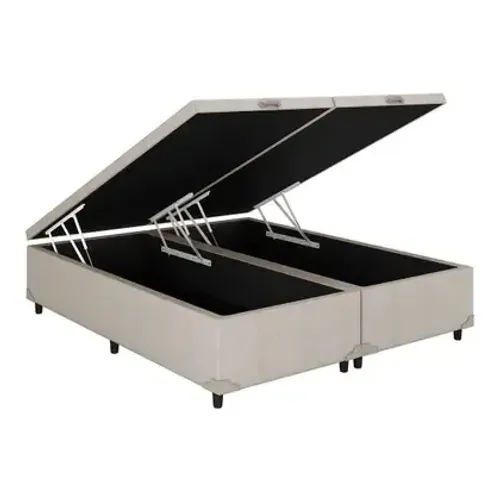 Cama Box Baú Universal Linhão Palha Queen 158x198 - entrega hoje