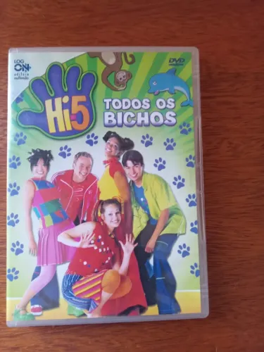 Hi5 todos os bichos dvd filme infantil kimie leões chimpanzés tigres original