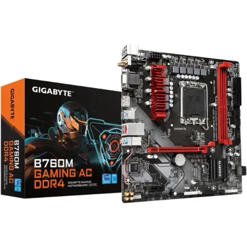 Placa Mãe Gigabyte B760M Gaming AC DDR4 WiFi Intel LGA1700