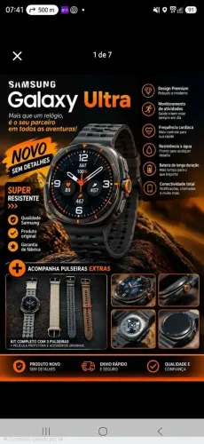 Galaxy Watch ULTRA Black - Impecável