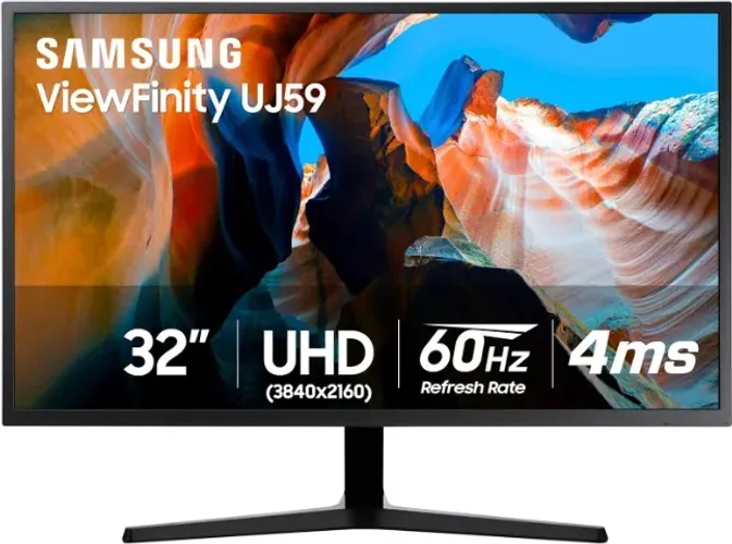 Monitor 4K UHD 32" Samsung UJ59 4ms FreeSync LU32J590UQLMZD (Na garantia)