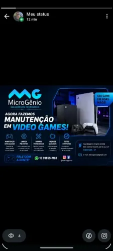 Manutenção em vídeo game
