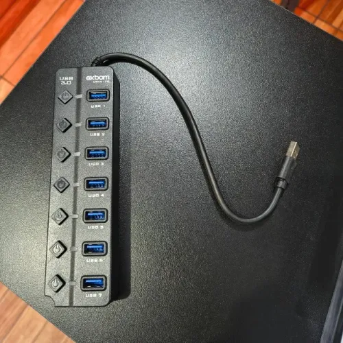 Hub Usb 3.0 7 portas com Switch e Led indicador 5GBps