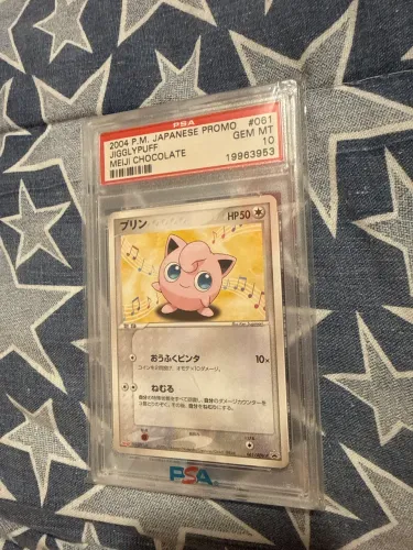 Carta Graduada PSA 10 - Jigglypuff, Meiji Chocolate JP Promo