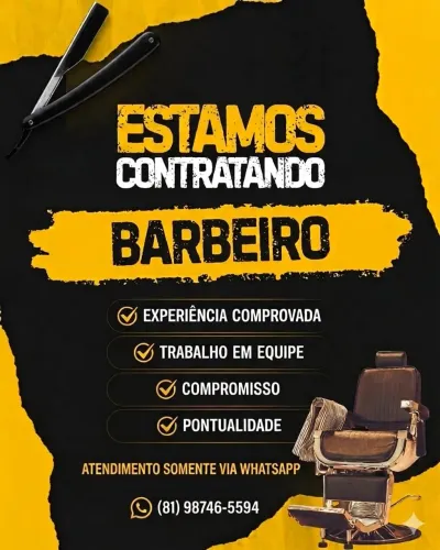 VAGA PARA BARBEIRO