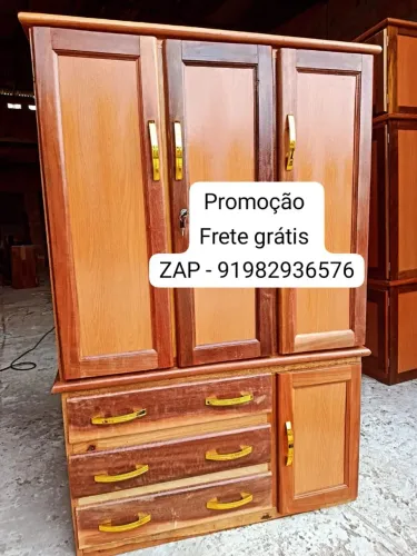 Guarda roupa - de solteiro madeira maçaranduba NOVO!