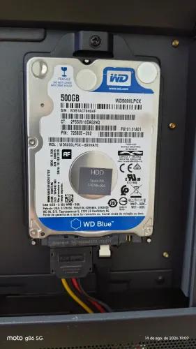 HD de notebook 500gb funcionando perfeitamente sem nenhum defeito
