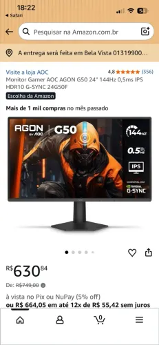 MONITOR 144Hz LACRADO