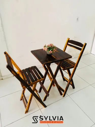 Conjunto de bistrô dobrável invernizada