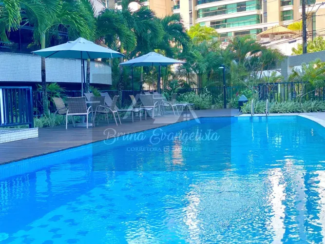 Apartamento com 4/4, suite, mobiliado em Alphaville e decorado, varanda gourmet, 2 vagas, 