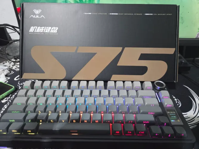 Teclado mecânico sem fio AULA S75pro 75%