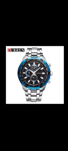 Relógio Curren masculino pulseira de aço inoxidável