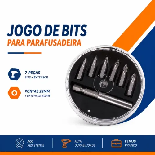 Jogo de Bits Startools - 7 Peças