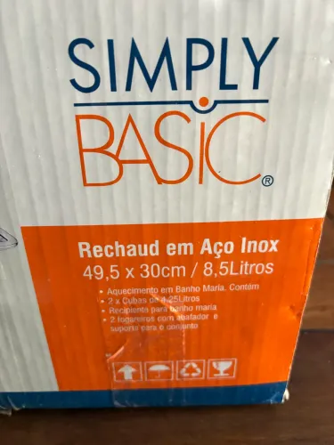 Rechaud em aço inox