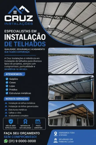 Instalação de telhados!