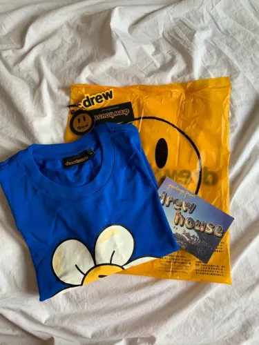 Camiseta Drew House Azul Tamanho L (G) com Embalagem e Tags