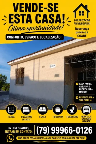 Casa em Itaporanga d'ajuda Sergipe 