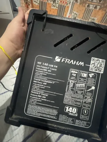 Caixa de som amplificada FRAHM MF 140 USB/FM