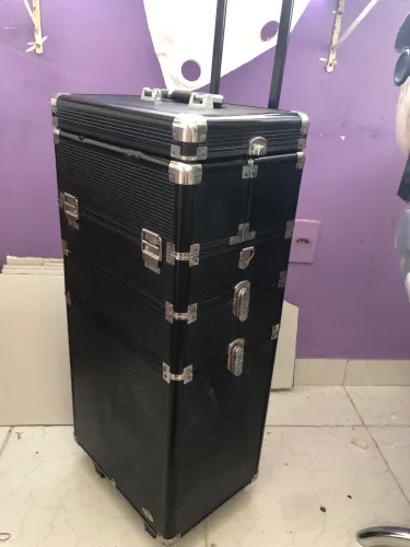 Maleta de maquiagem mala de maquiadora profissional