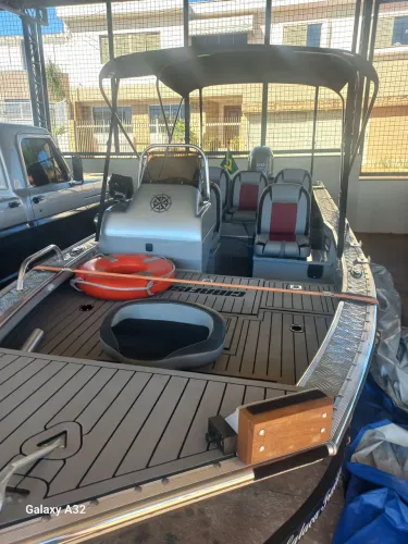 lancha aluminio metalboat polofish ex