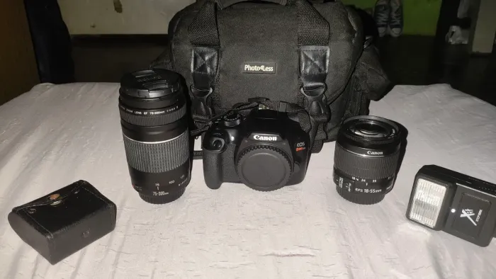 Canon T6 Rebel Pro + 75-300 + 18-55