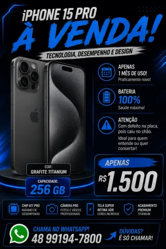iPhone 15 pro 256 Gb Titanium