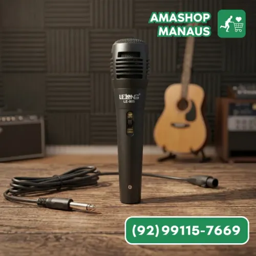 Microfone Pequeno Para Karaokê Com Cabo P10