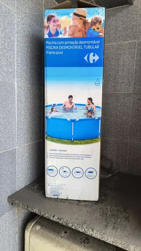Piscina Carrefour 4678l e todos os acessórios