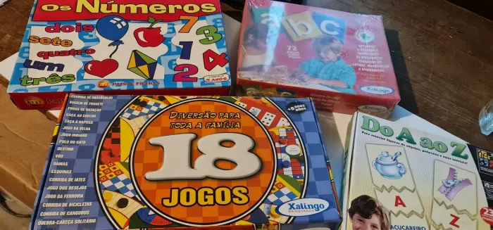 Lote para revenda 4 jogos infantis