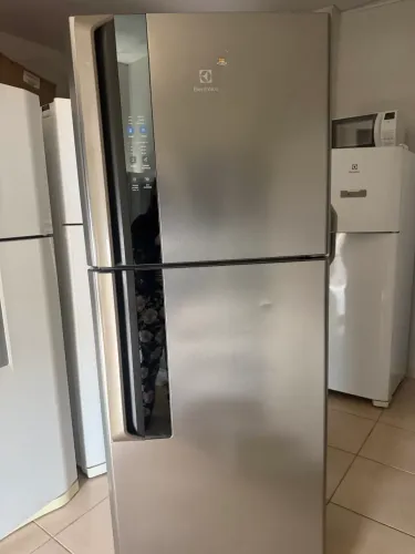 Geladeira Eletrolux Duplex Fros Fre 220v inox 460 litros 