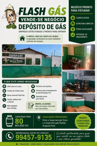 Vendo ou Troco Depósito de Gás 