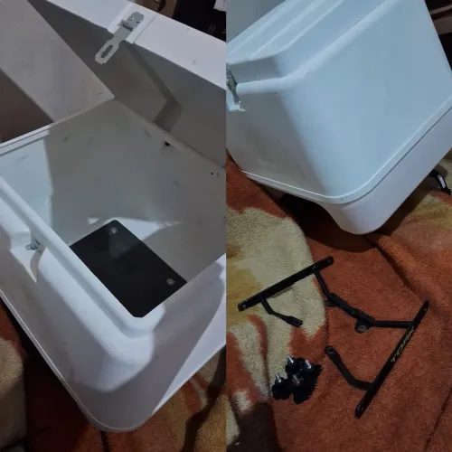BAÚ 90 LITROS PARA MOTO COM SUPORTE 
