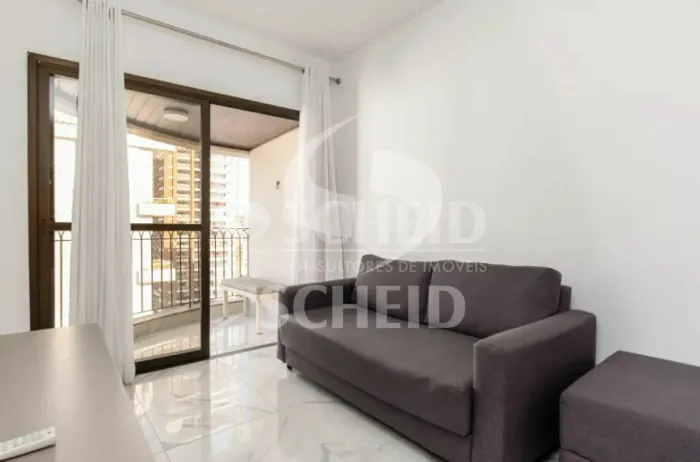 Apartamento Mobiliado de 42m² com 1 quarto e 1 vaga para alugar em Itaim Bibi - SP