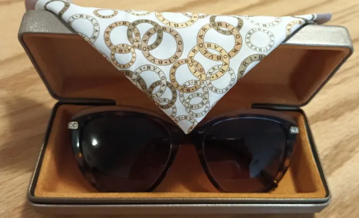 Óculos de sol Bvlgari Original Feminino Tartaruga Com Estojo